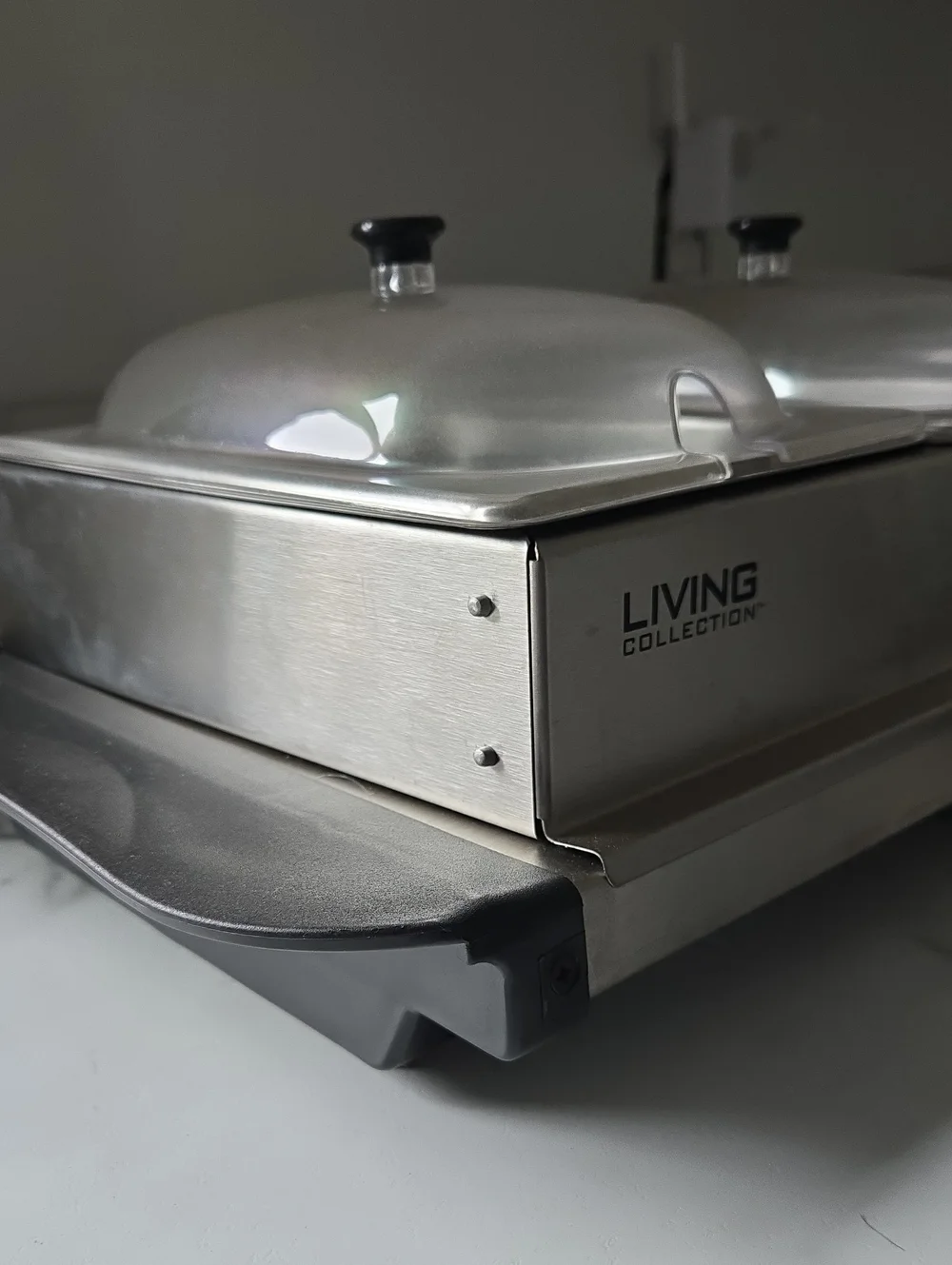 Nostalgia Electrics Living Collection Stainless Steel Triple Buffet Server